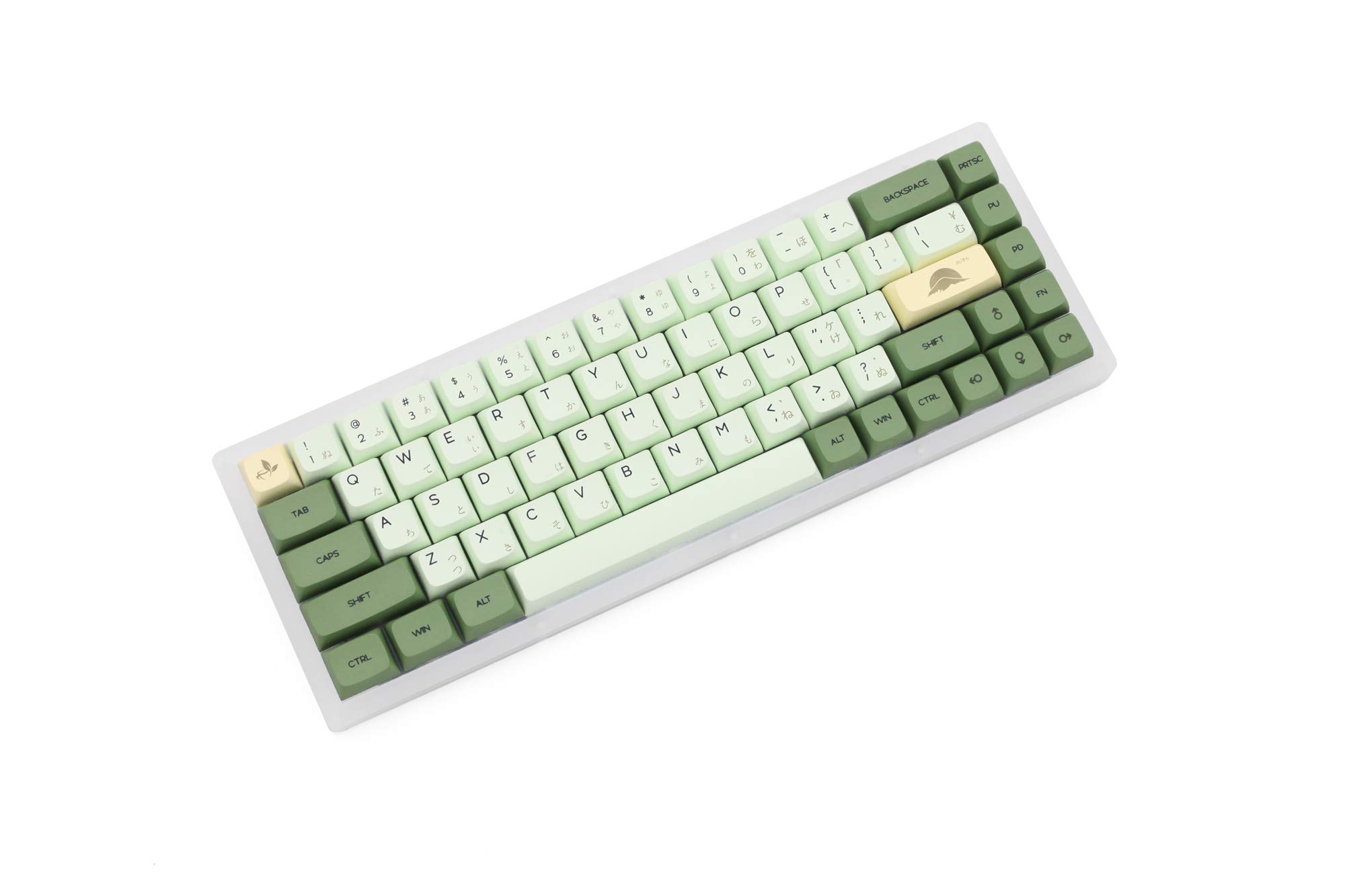 Amazon.com: XDA V2 Matcha Green Tea Dye Sub Keycap Set Thick PBT